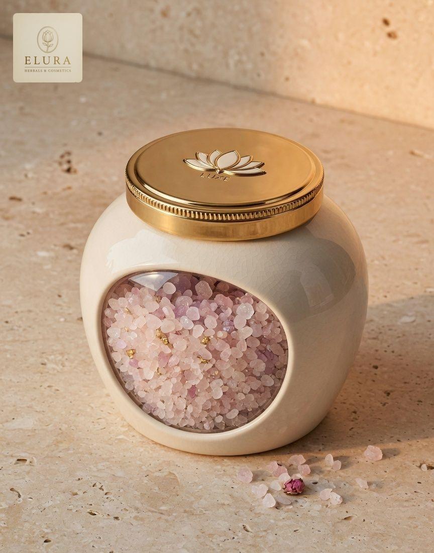 Elura Damask Rose Bath Salts 200 g