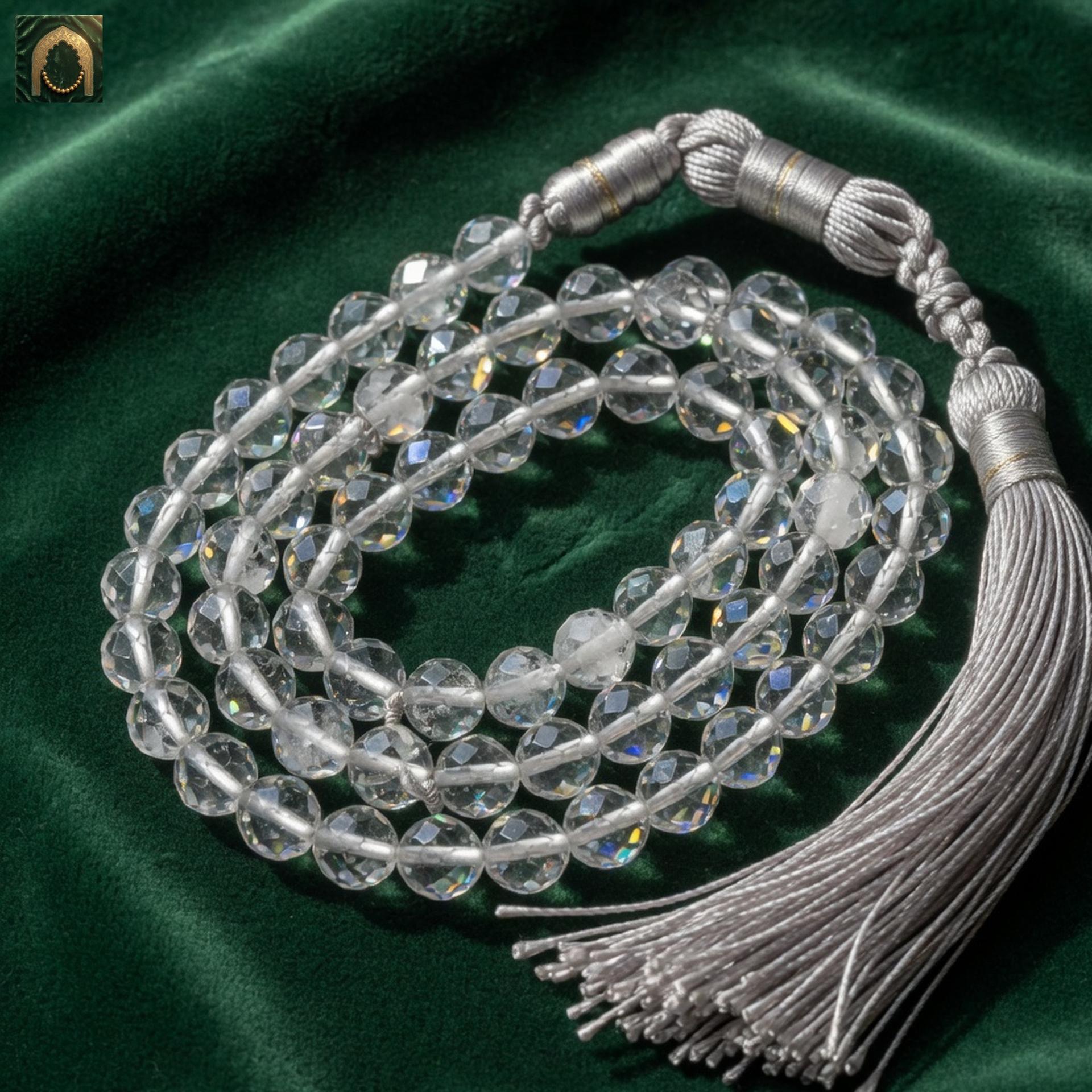 Al-Namazi Rock Crystal Tasbih (99 beads)