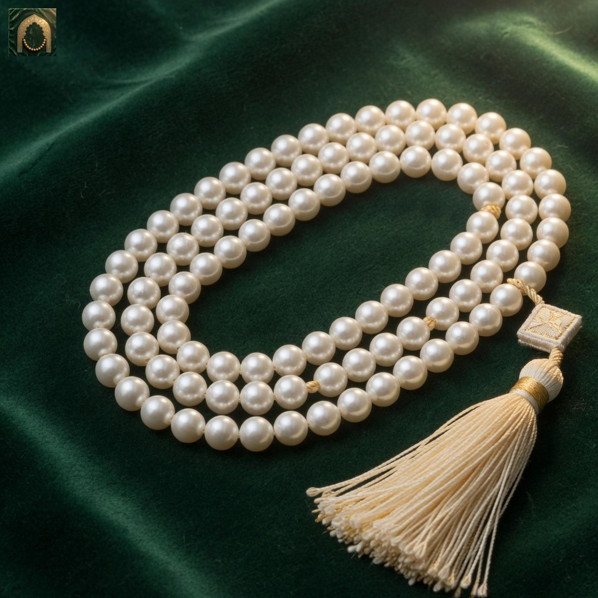 Al-Namazi Cultured Pearl Tasbih (99 beads)