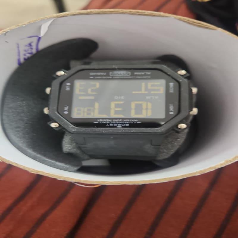 FOREST Black Square Digital Sports Watch